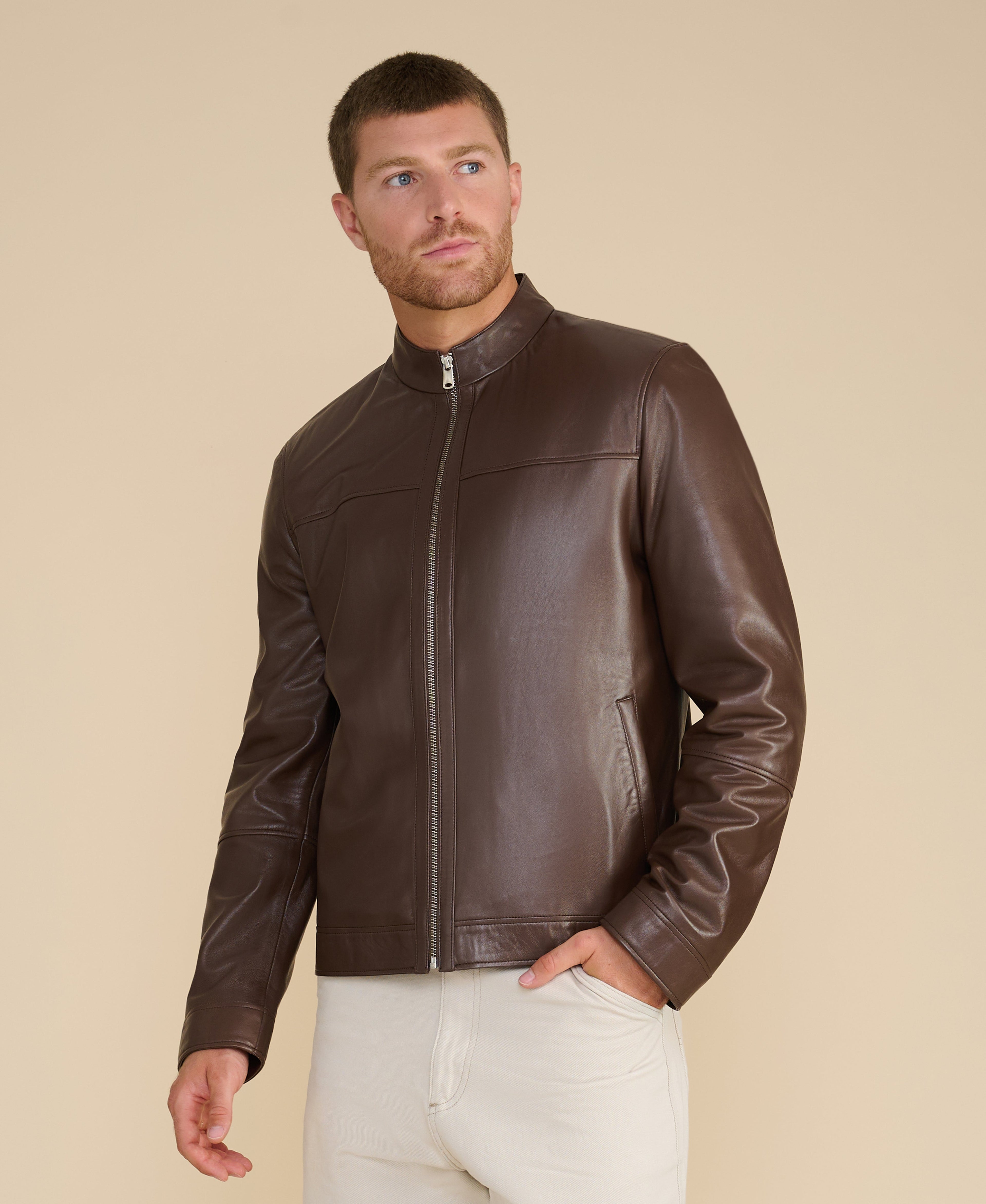 Otis Racer Leather Jacket
