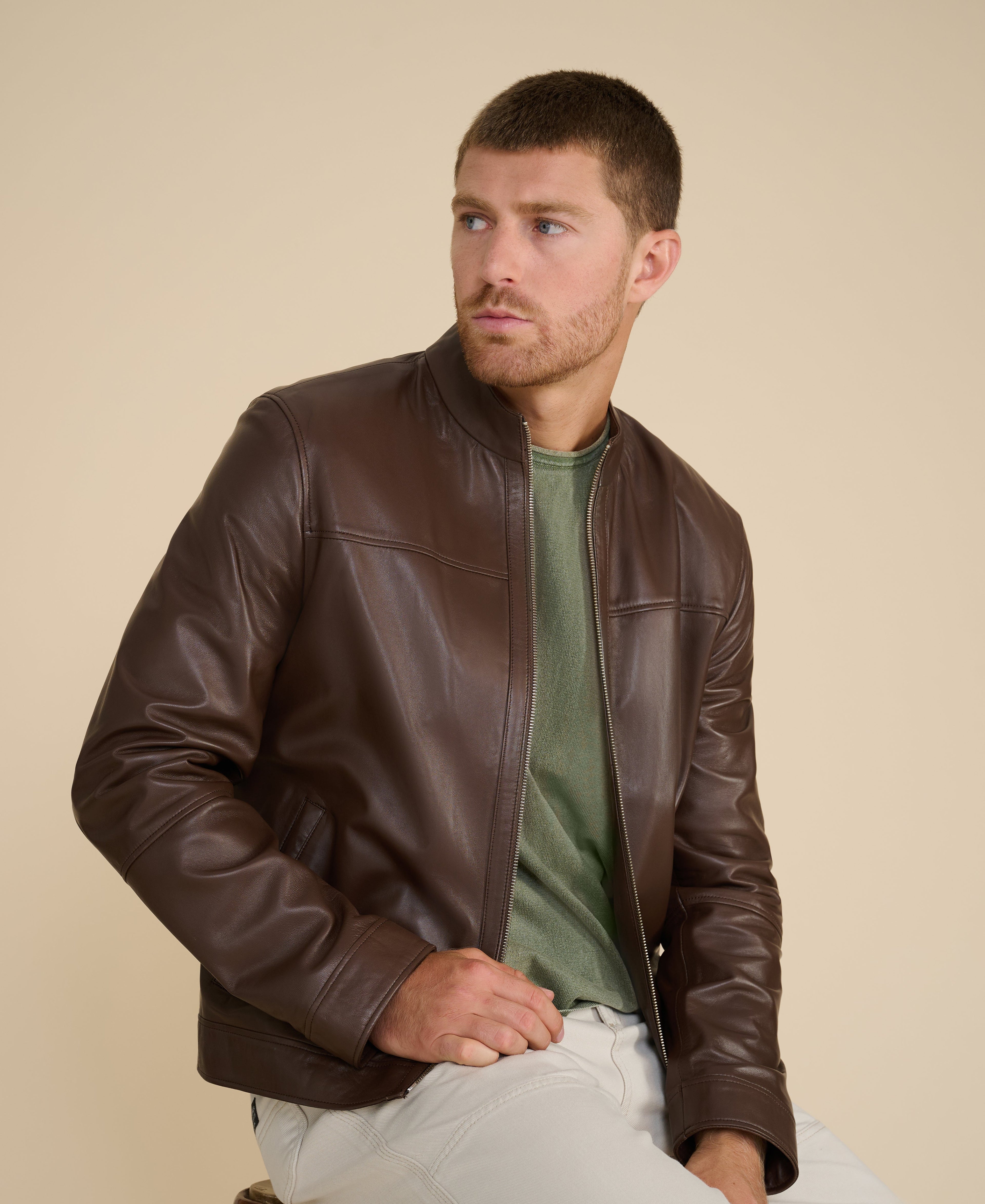 Otis Racer Leather Jacket