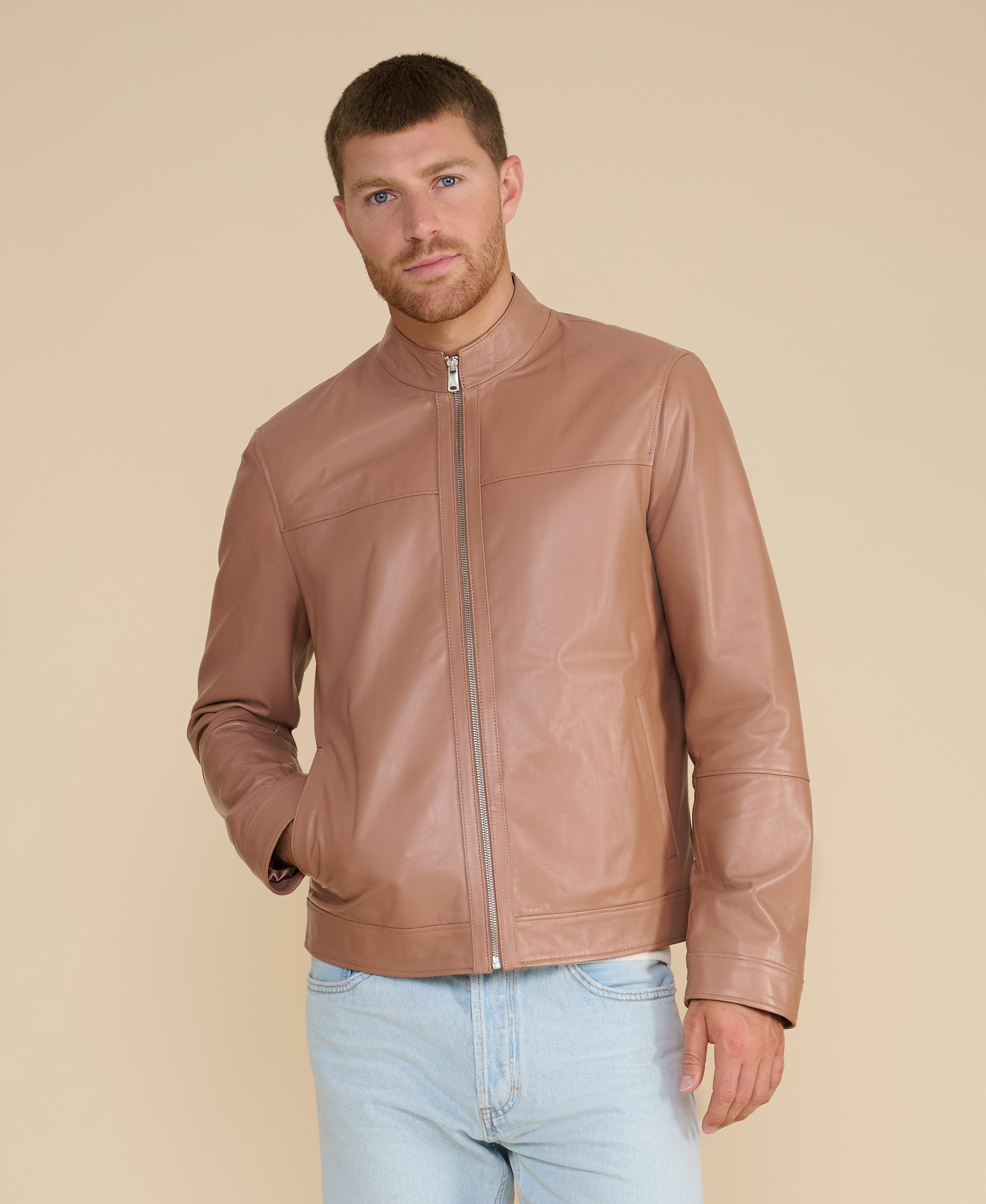 Otis Racer Leather Jacket