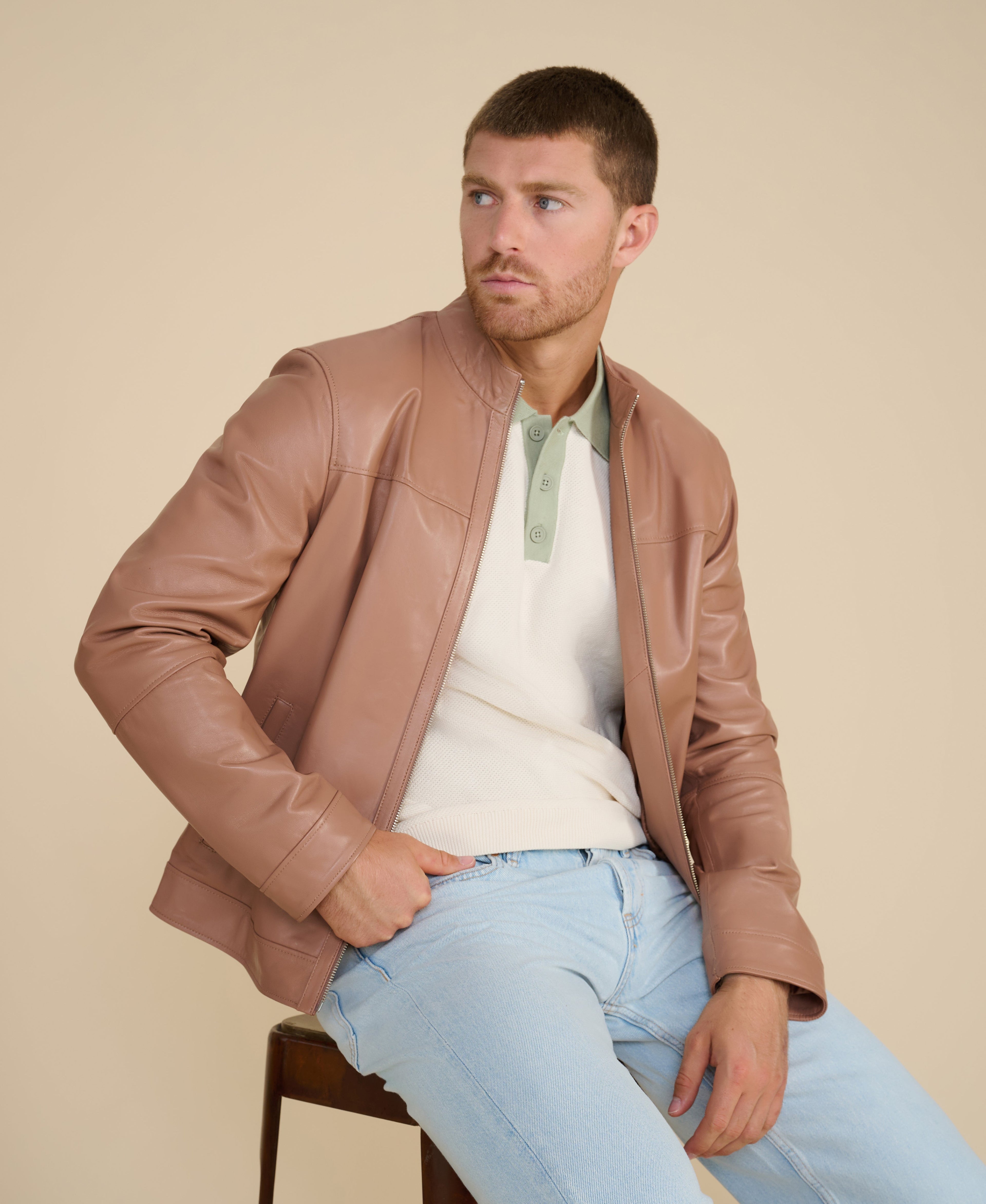 Otis Racer Leather Jacket