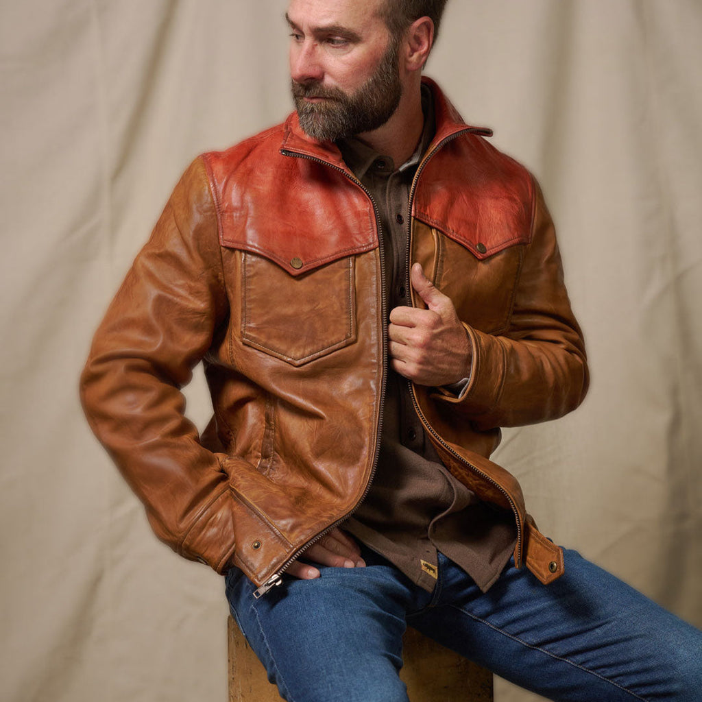 Western Elkhorn Leather Jacket | Copper and Whiskey