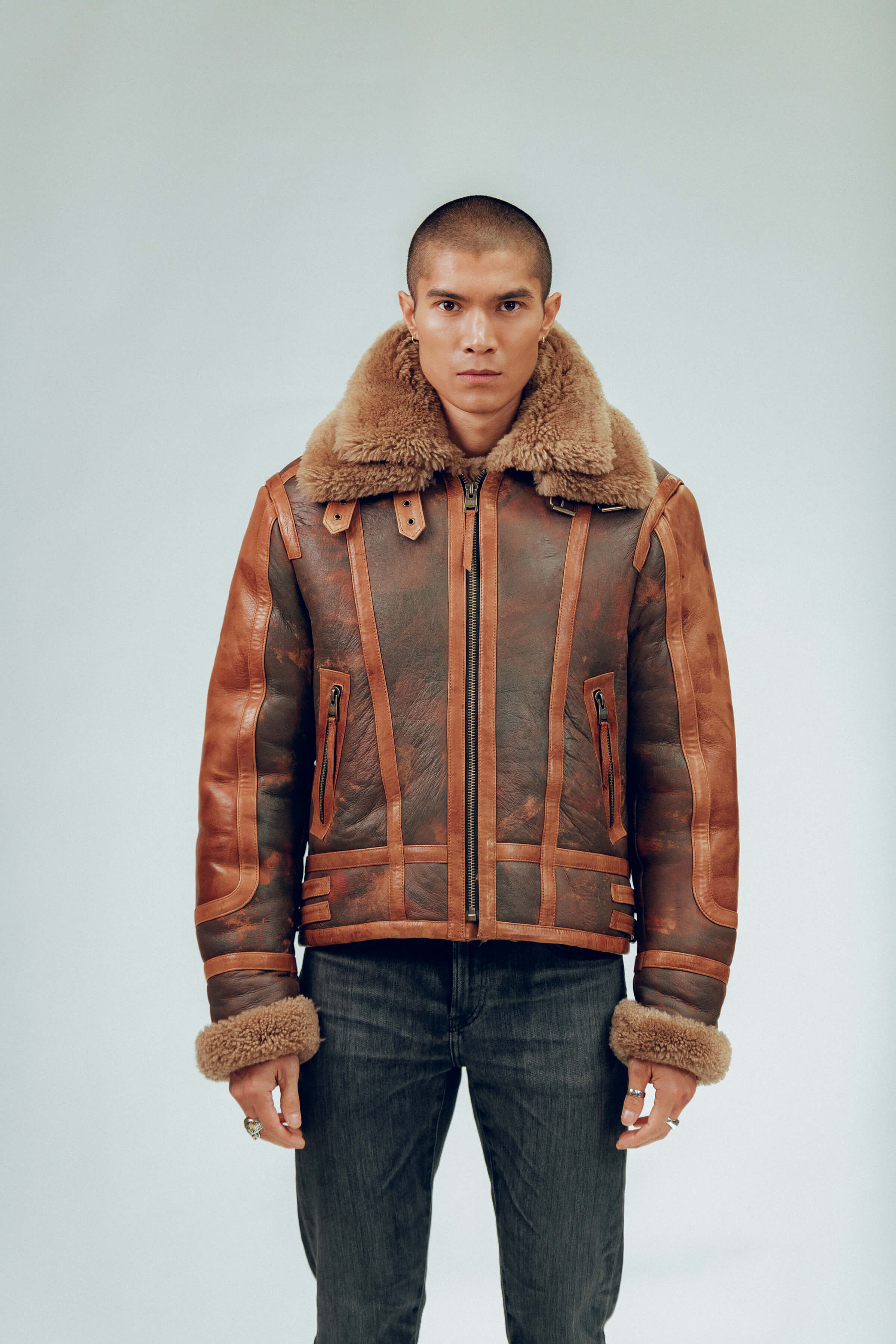 Bronx: Vintage Shearling Jacket (Man)