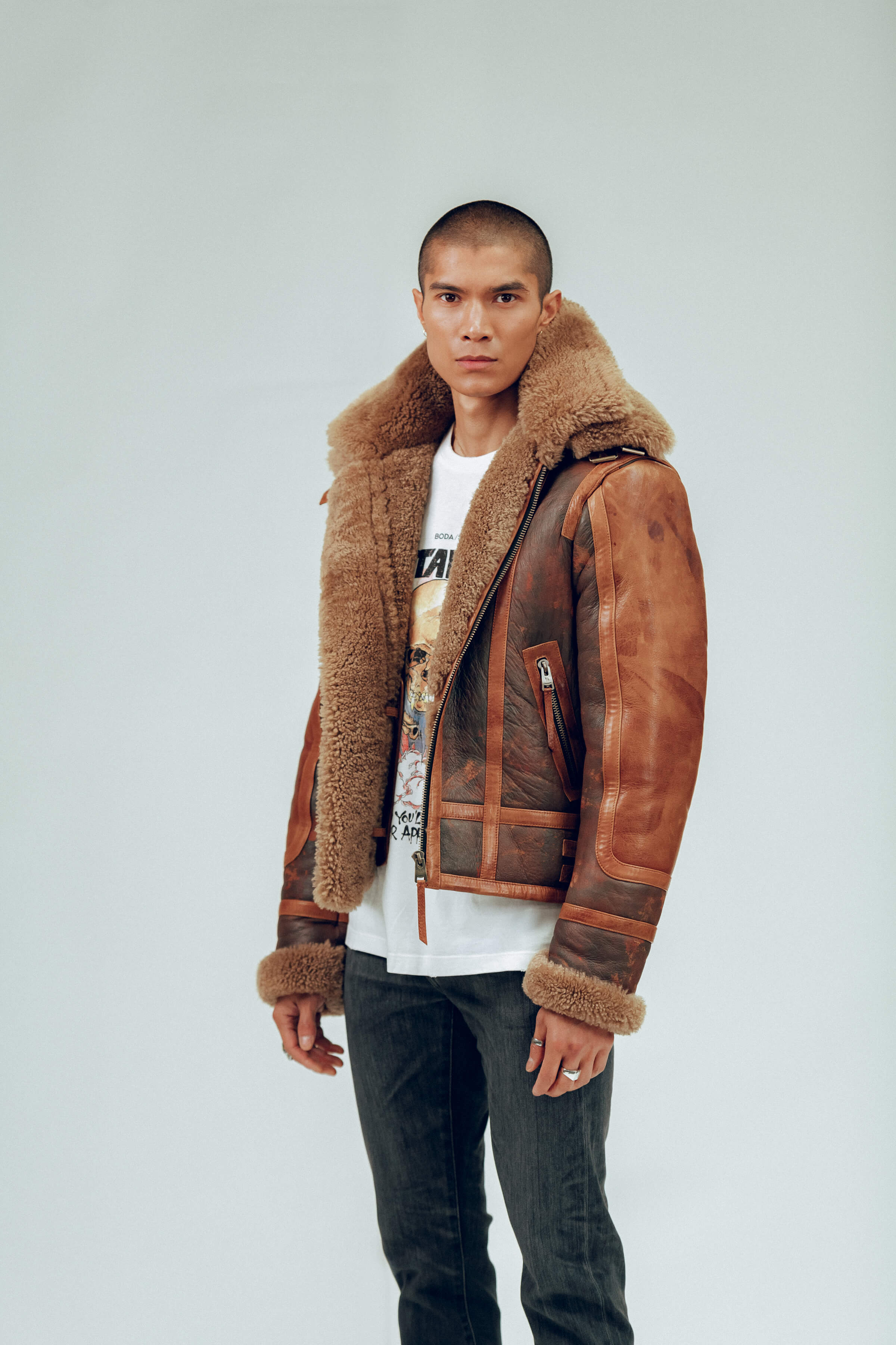Bronx: Vintage Shearling Jacket (Man)
