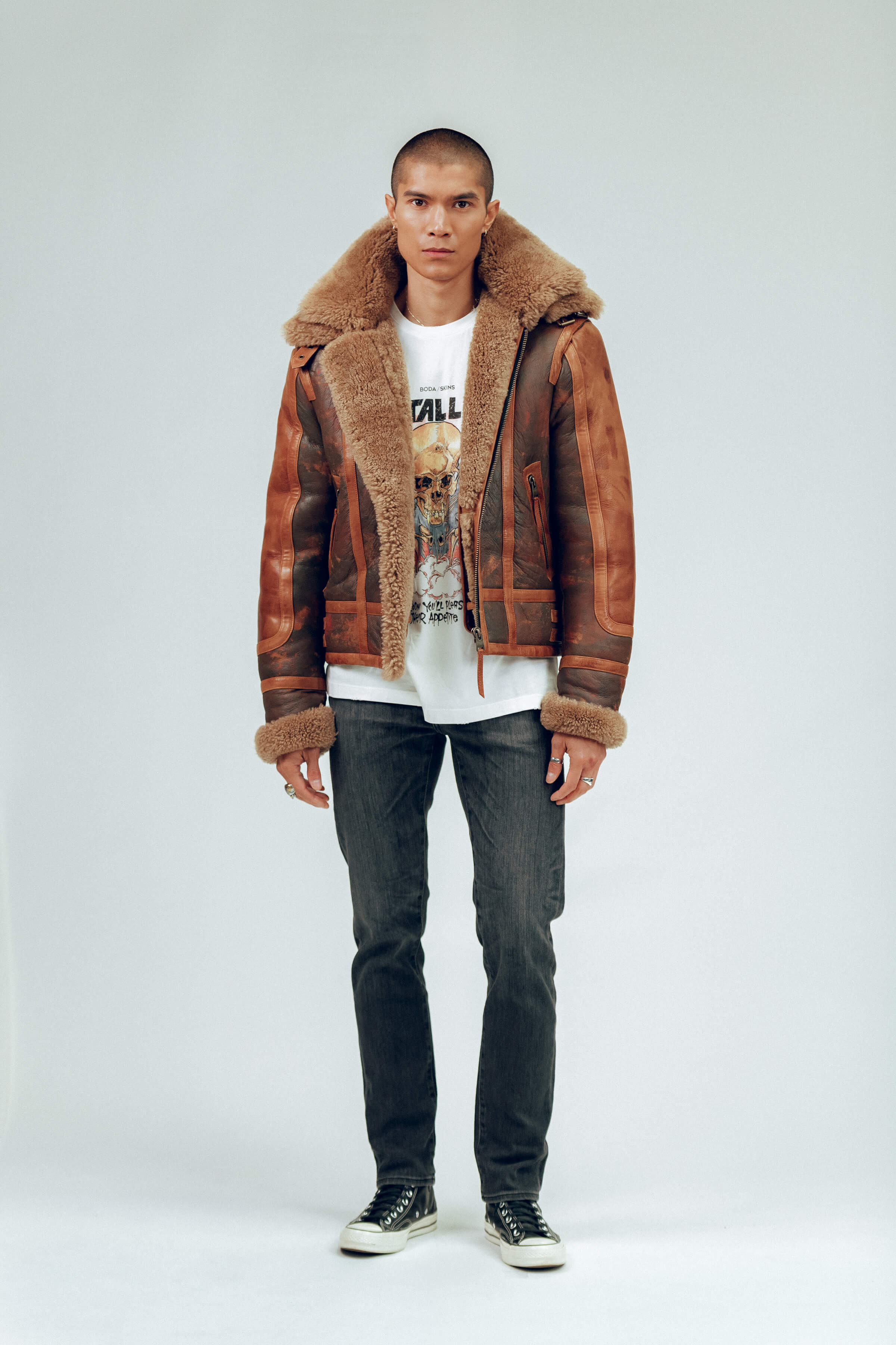 Bronx: Vintage Shearling Jacket (Man)