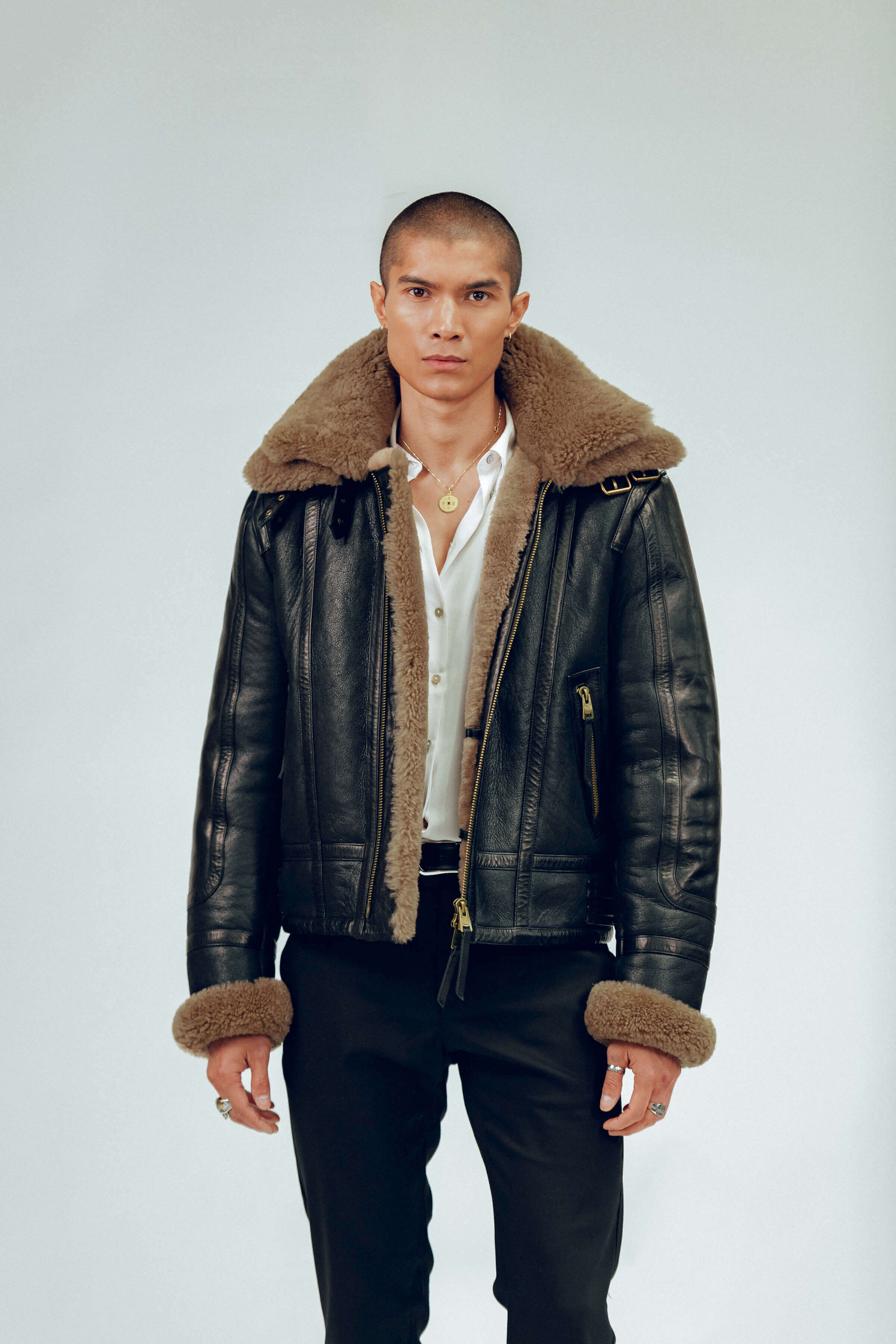 Bronx Shearling Jacket Tall (Man)