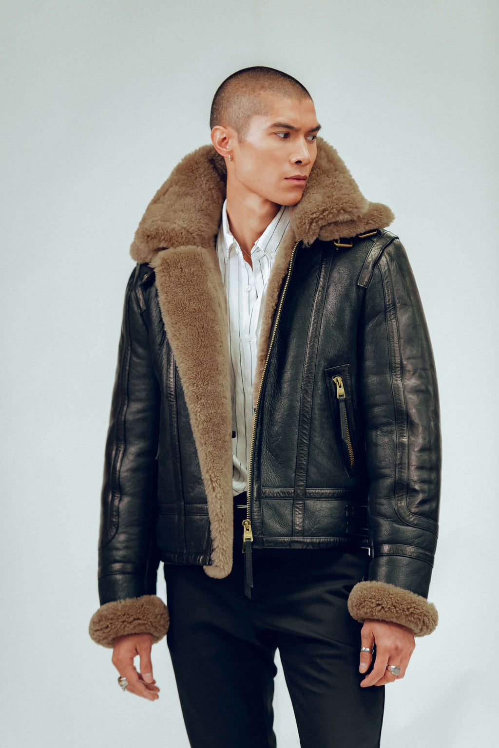 Bronx Shearling Jacket Tall (Man)