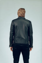 Kay Michaels 2.0 Leather Jacket Gold Hardware Tall (Man)