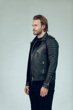 Kay Michaels 2.0 Leather Jacket Gold Hardware Tall (Man)