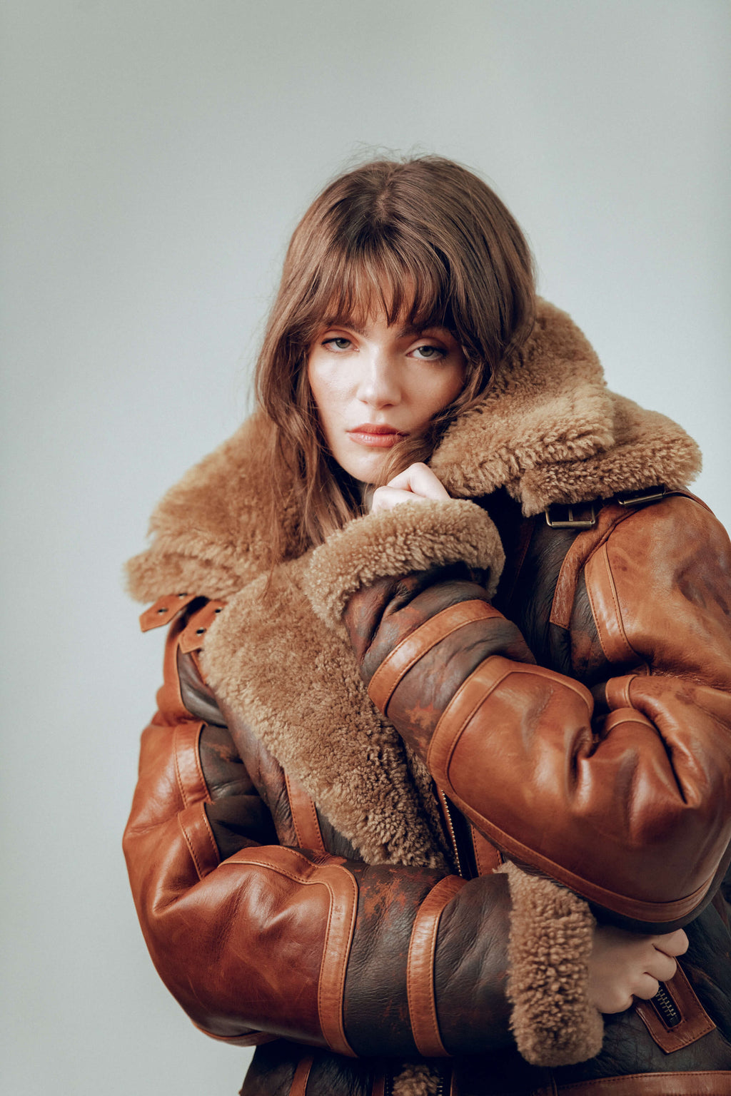 Bronx: Vintage Shearling Jacket (Woman)