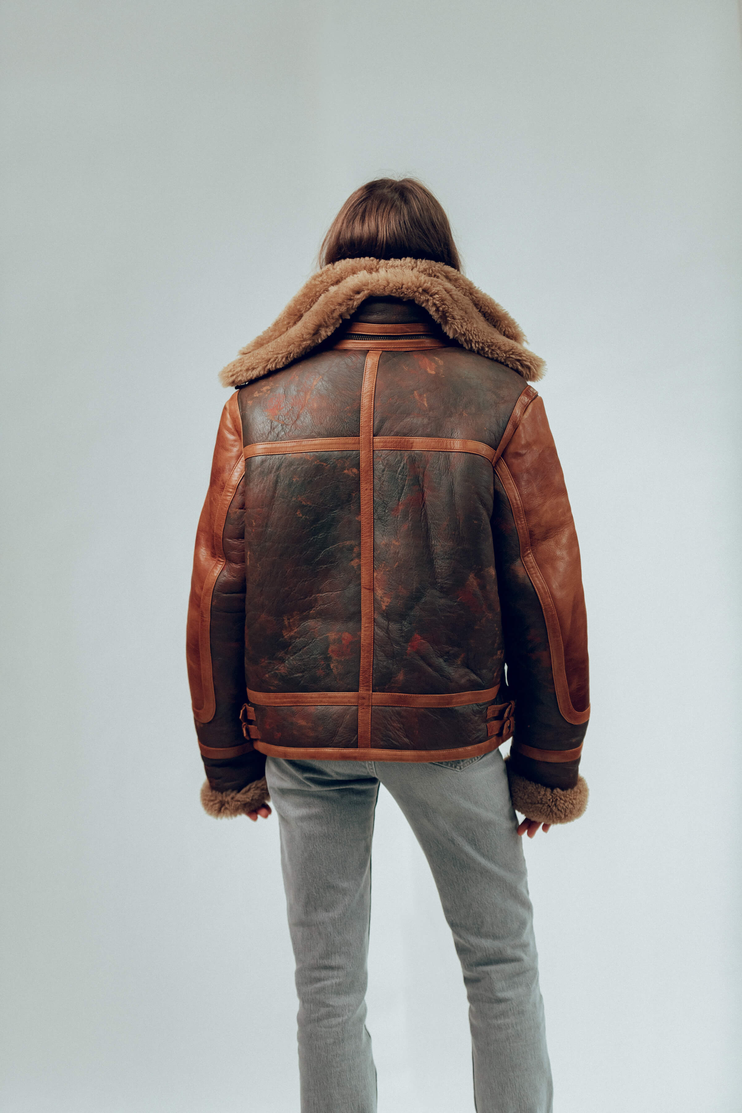 Bronx: Vintage Shearling Jacket (Woman)
