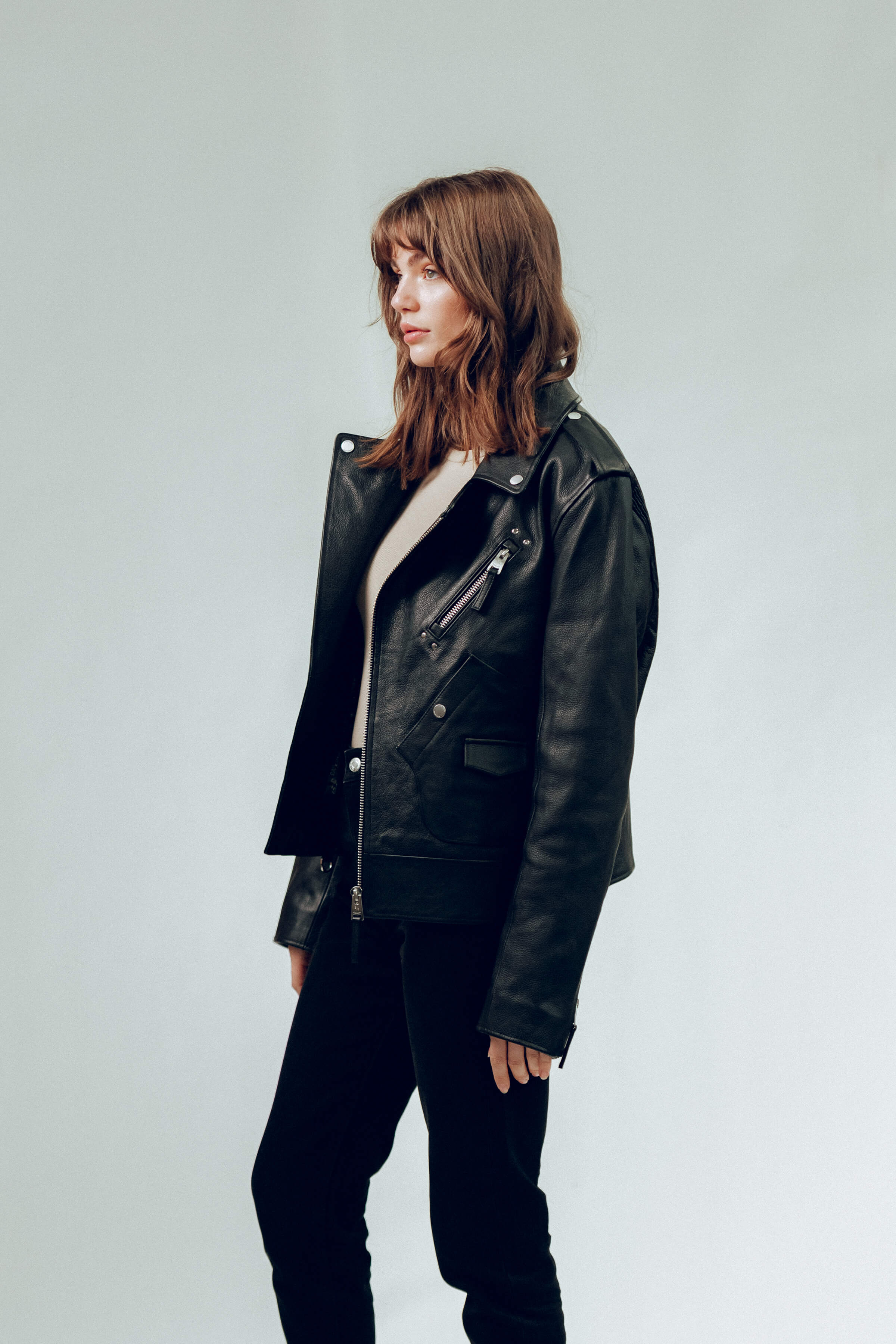 Biker: Aspen Leather Jacket Tall (Woman)