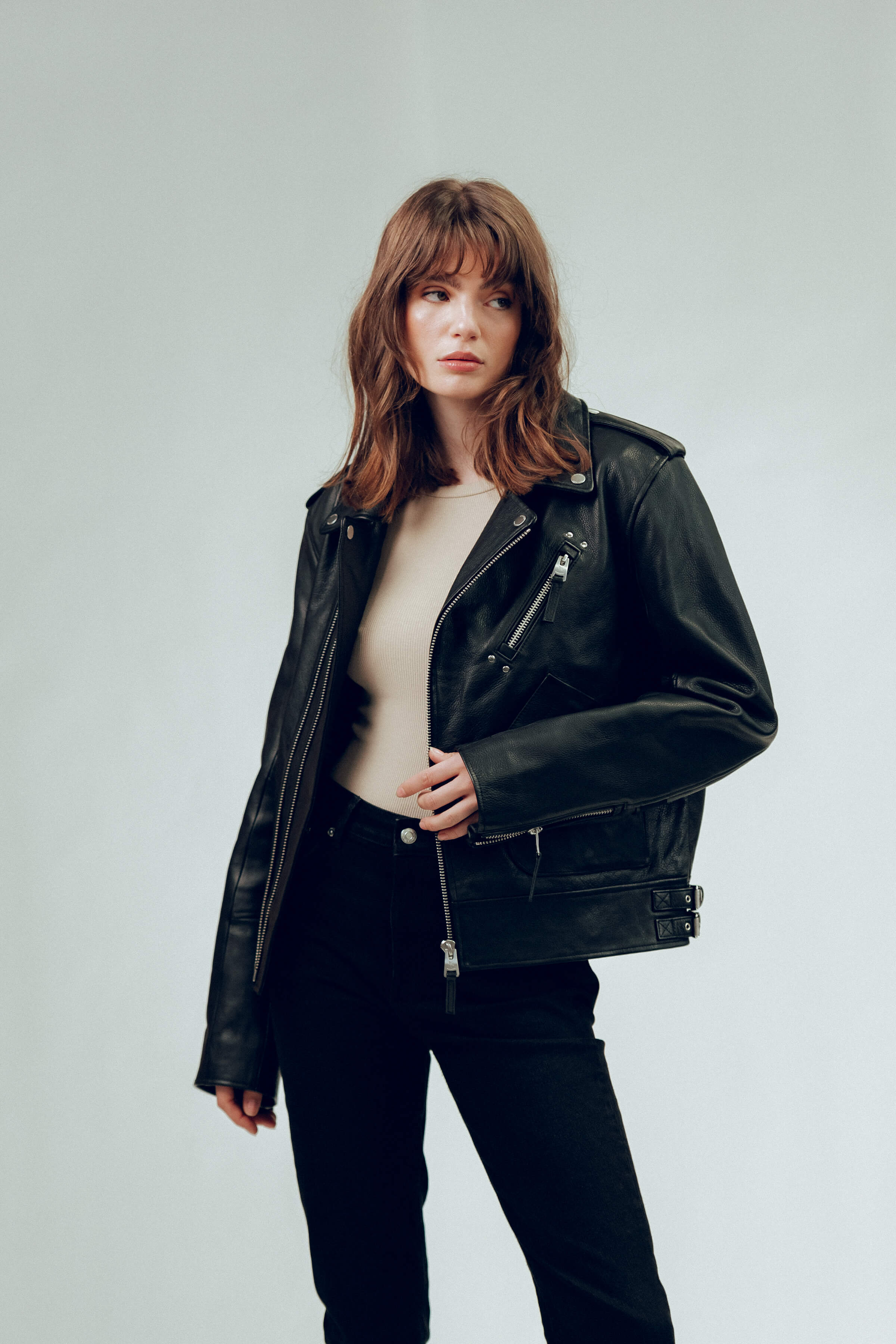 Biker: Aspen Leather Jacket Tall (Woman)
