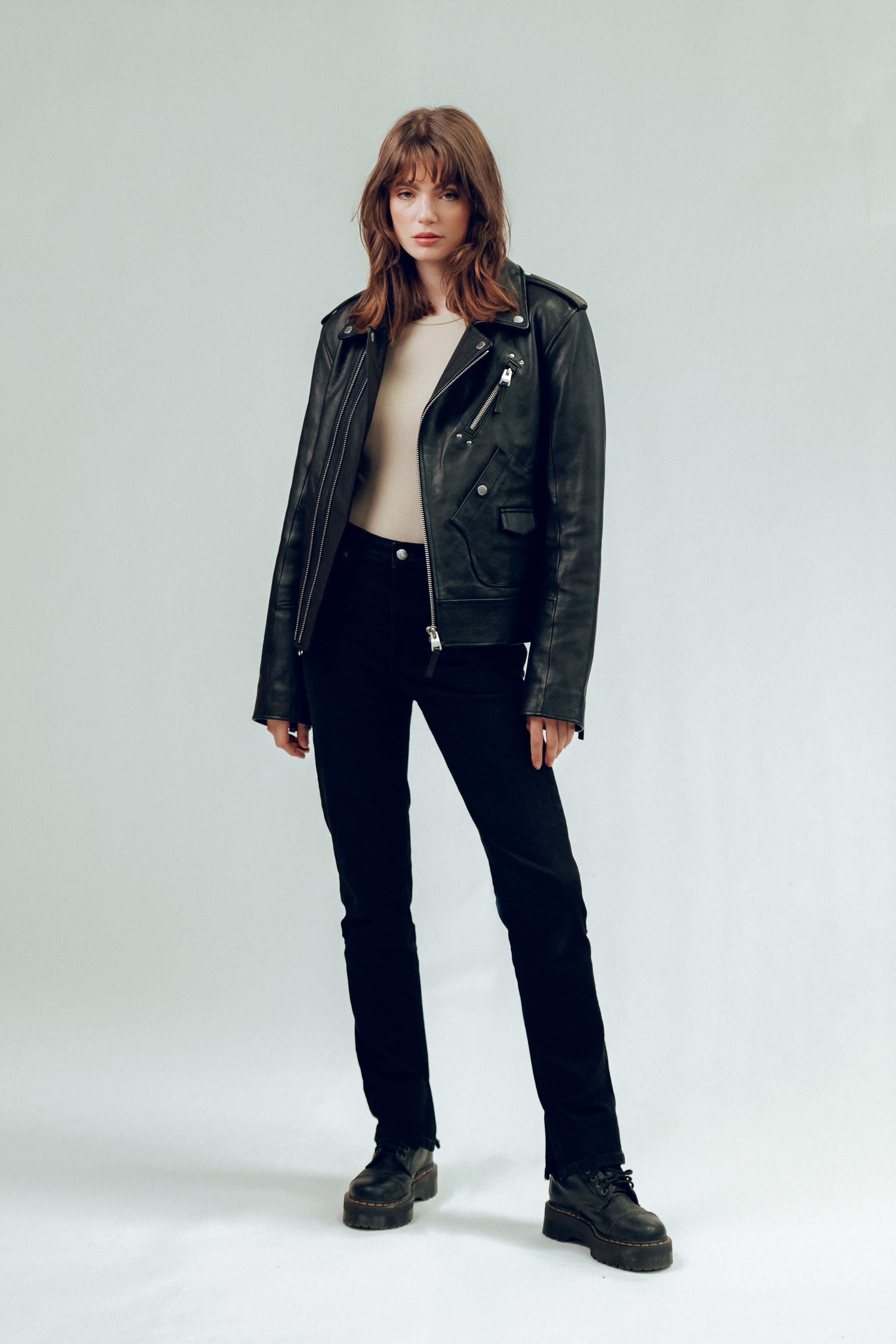 Biker: Aspen Leather Jacket Tall (Woman)