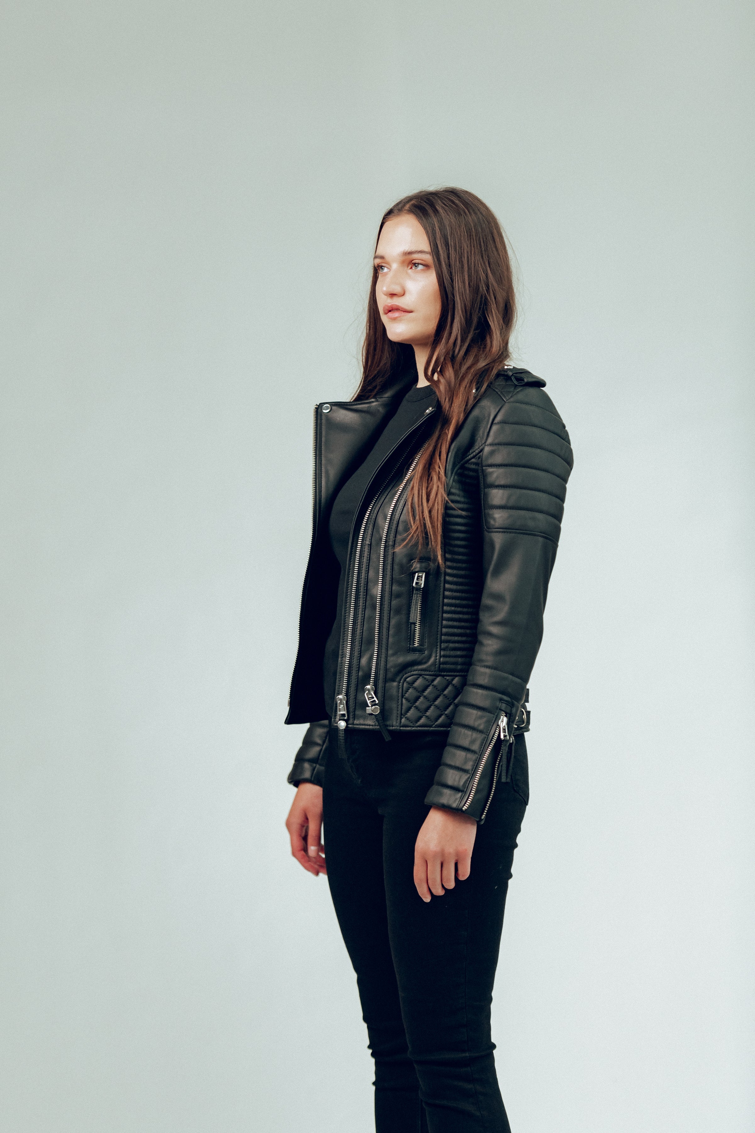 Kay Michaels 2.0 Tall Leather Jacket (Woman)