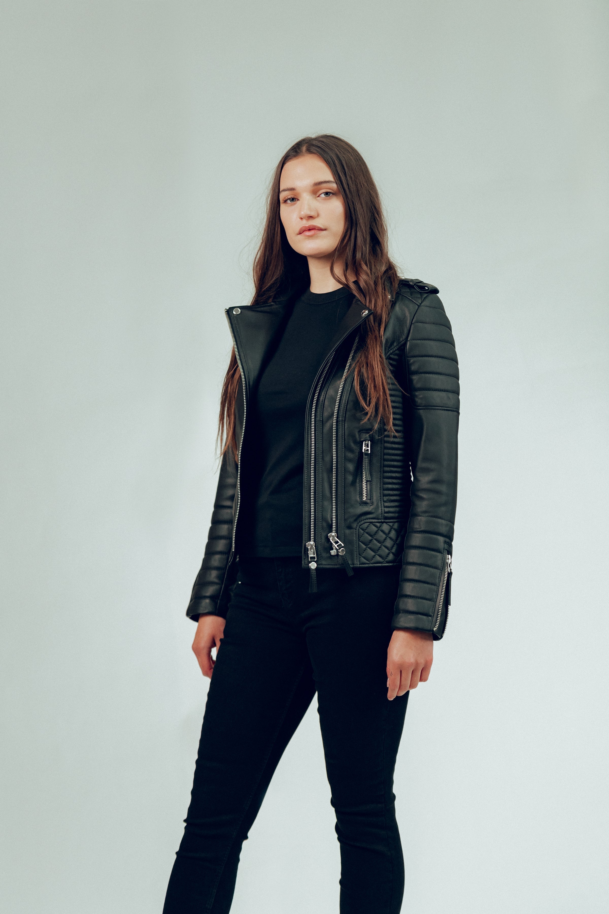Kay Michaels 2.0 Tall Leather Jacket (Woman)