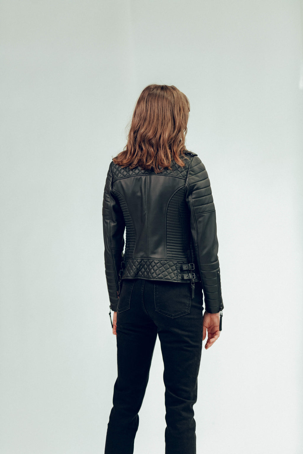 Kay Michaels 2.0 Leather Jacket Gun Metal Hardware (Woman)