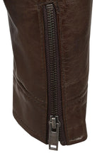 Men's Brown Genuine Nappa Leather Jacket - Classic PETER Style