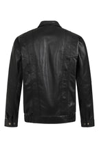 Men's Black Nappa Leather Blouson Jacket PAUL - Classic Style