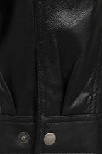Men's Black Nappa Leather Blouson Jacket PAUL - Classic Style