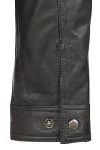 Men's Grey Nappa Leather Blouson Jacket - Paul Classic Fit