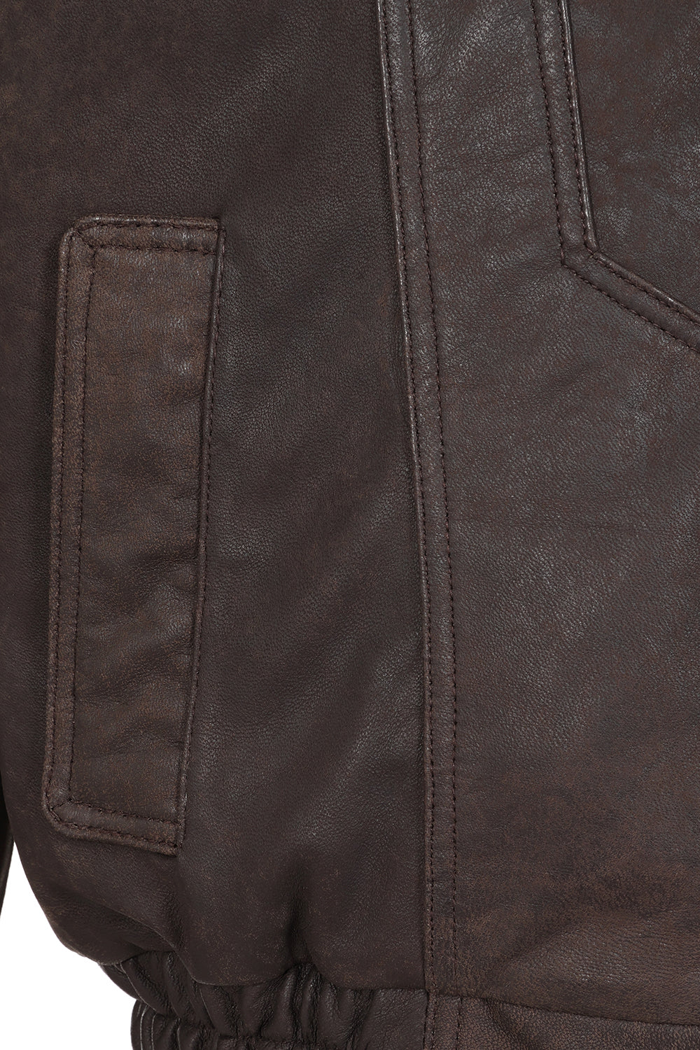 Men's Premium Dark Brown Nappa Leather Blouson Jacket - Paul