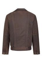 Men's Premium Dark Brown Nappa Leather Blouson Jacket - Paul