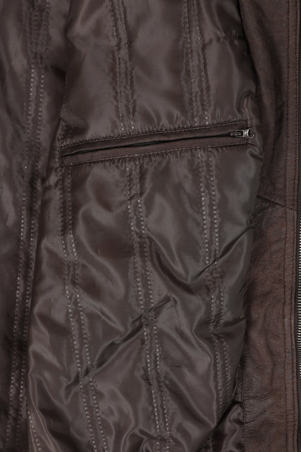 Men's Premium Dark Brown Nappa Leather Blouson Jacket - Paul