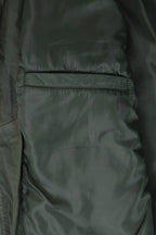 Men's Soft Nappa Leather Blouson Jacket - Buff Green Paul