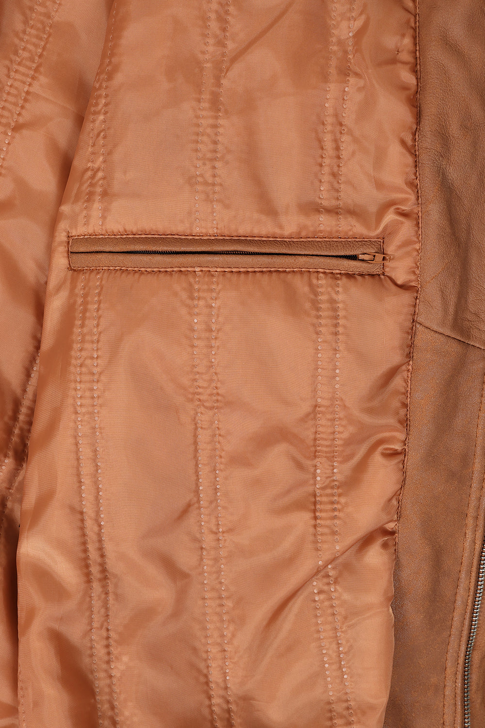 Men's Tan Nappa Leather Classic Blouson Jacket - Paul