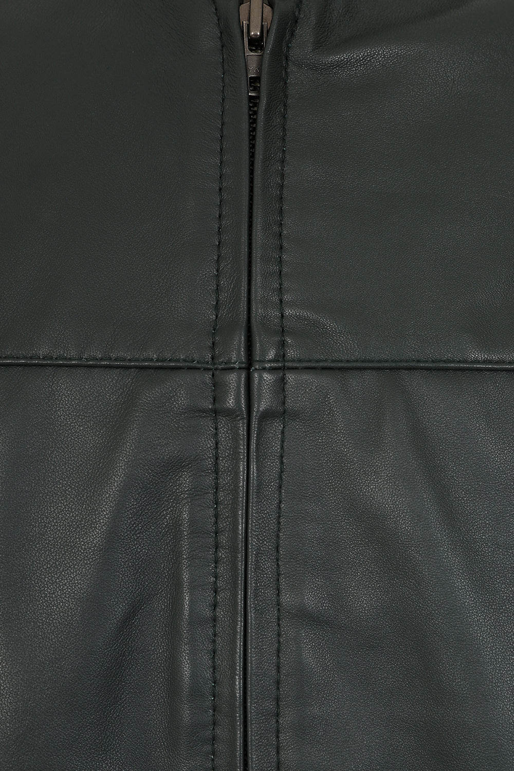 Billy Men's Green Napa Leather Mandarin Collar Classic Jacket