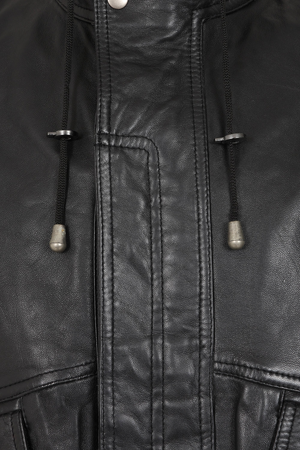 Men's Premium Black Napa Leather Blouson Jacket - Timothy