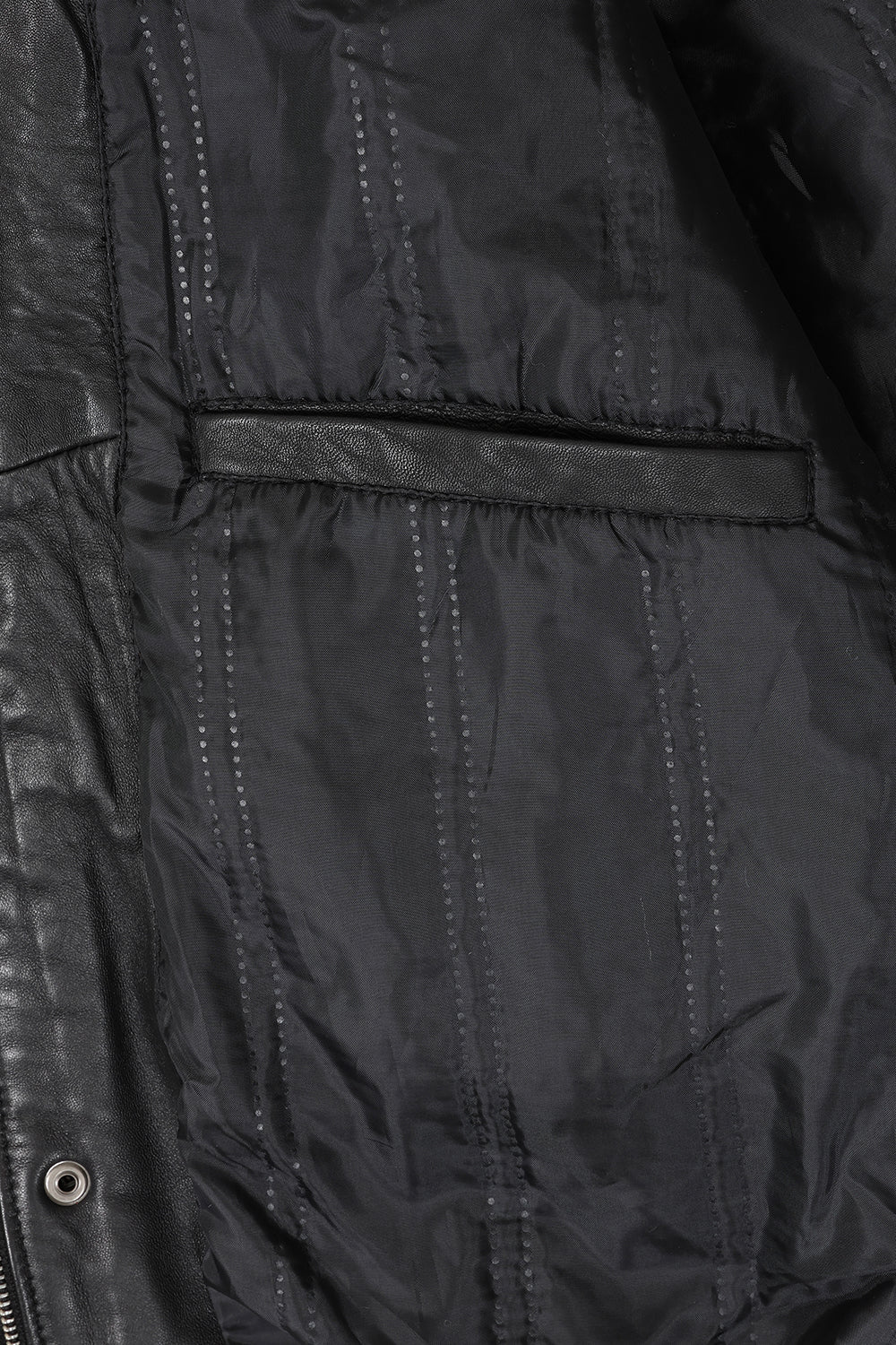 Men's Premium Black Napa Leather Blouson Jacket - Timothy