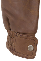 Men's Premium Brown Napa Leather Blouson Jacket - Timothy