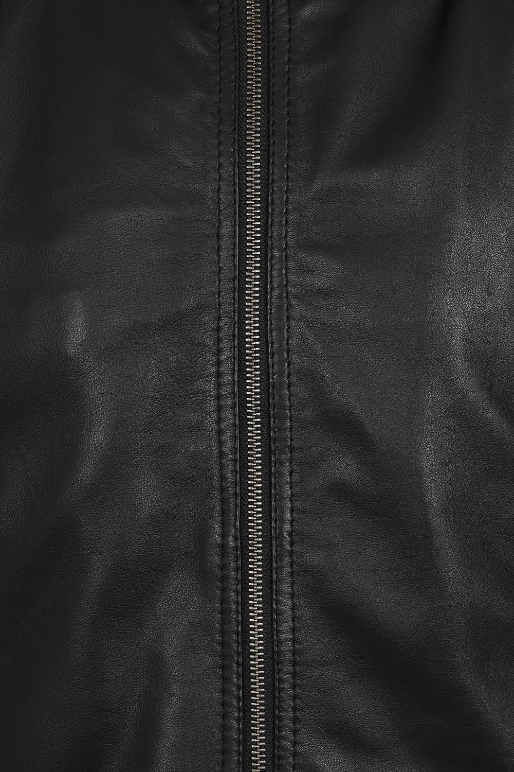 NEIL Rock2 Premium Lamb Nappa Leather Jacket - Black Classic Mens