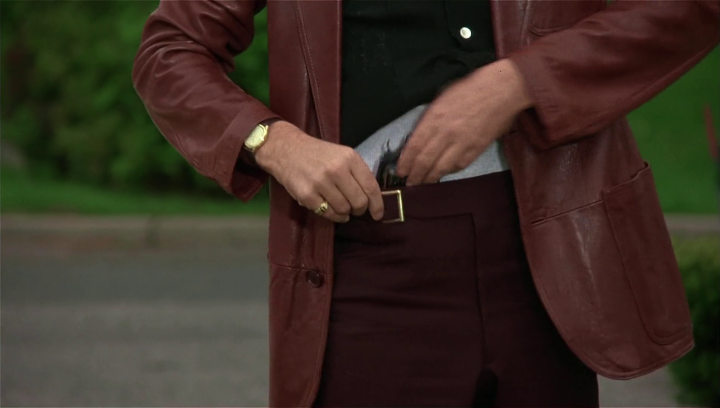 Custom Michael Mann Leather Blazer