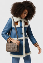 Hoxton Mouse Pebbled Leather Handbag