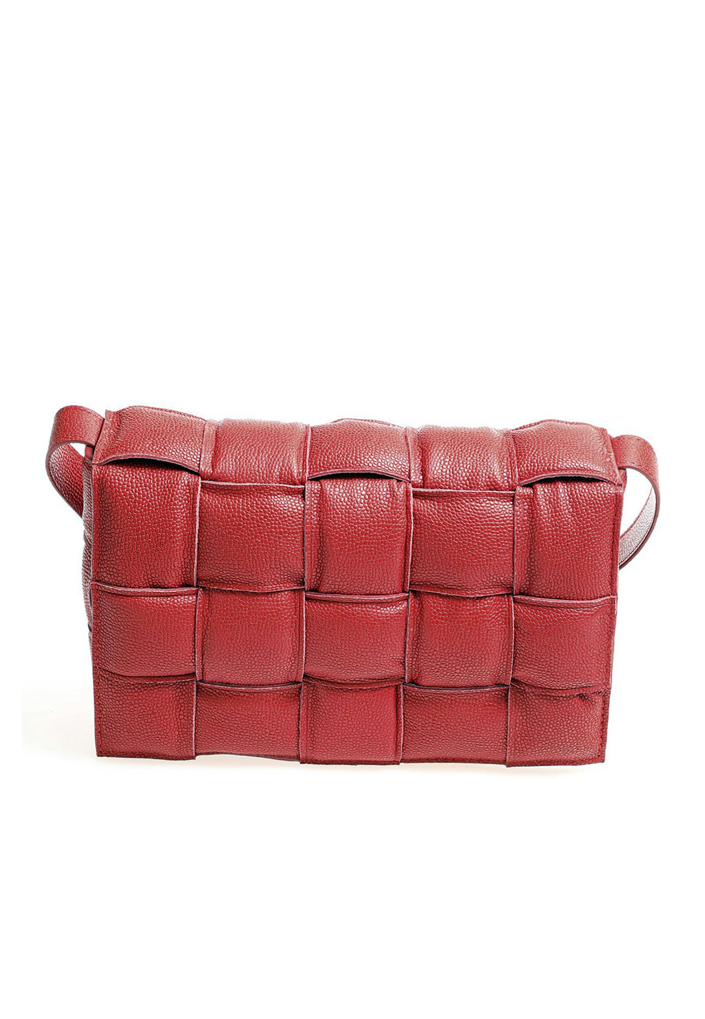 Hoxton Red Pebbled Leather Handbag
