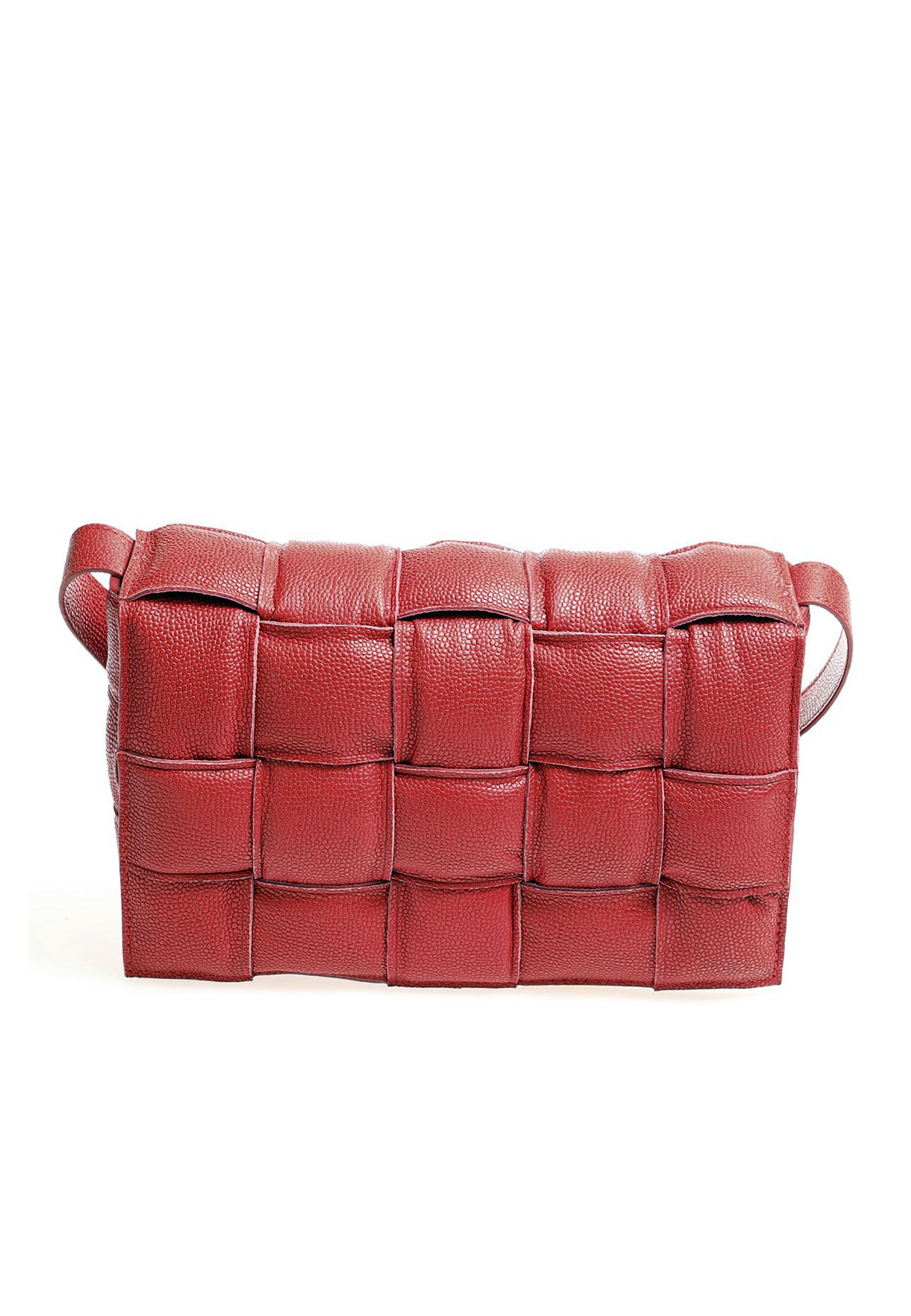 Hoxton Red Pebbled Leather Handbag