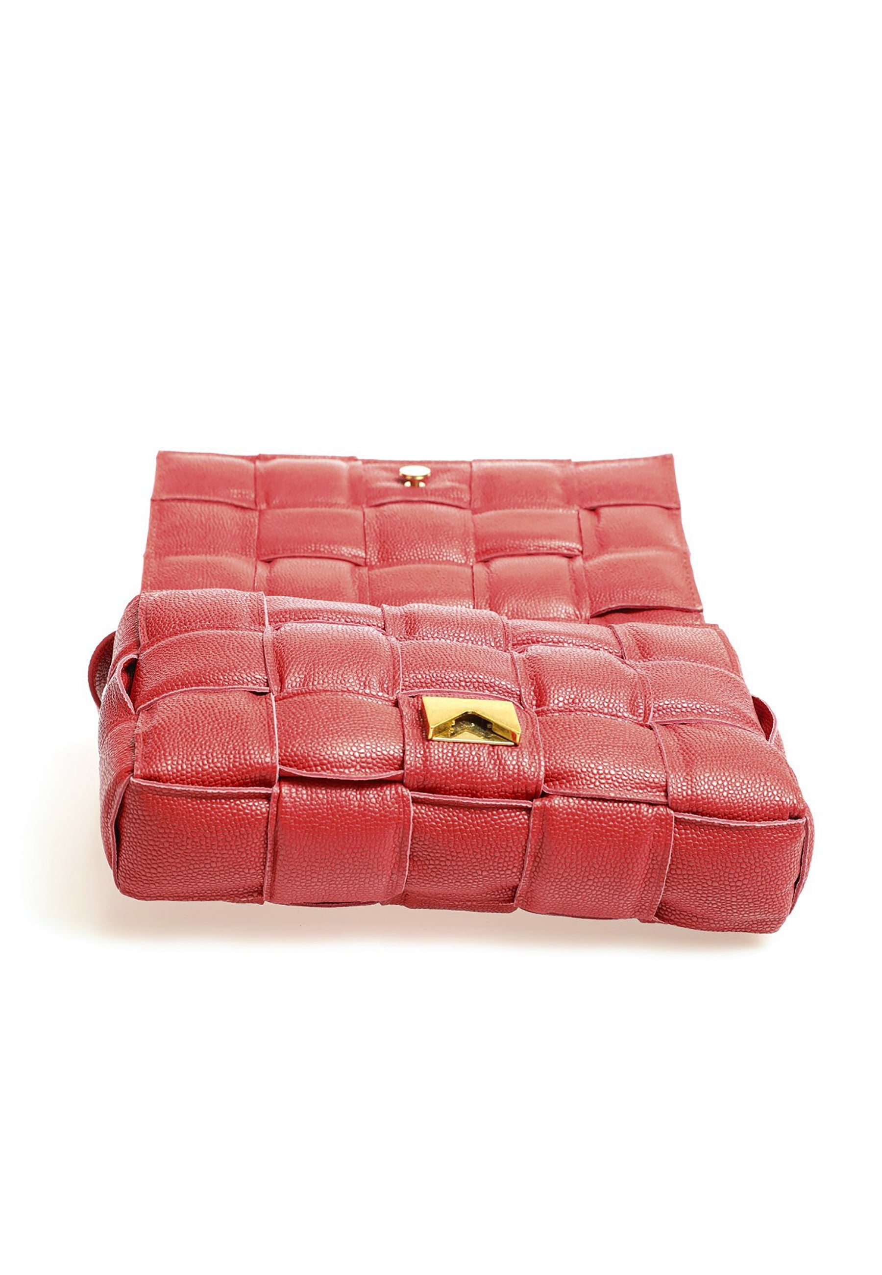 Hoxton Red Pebbled Leather Handbag