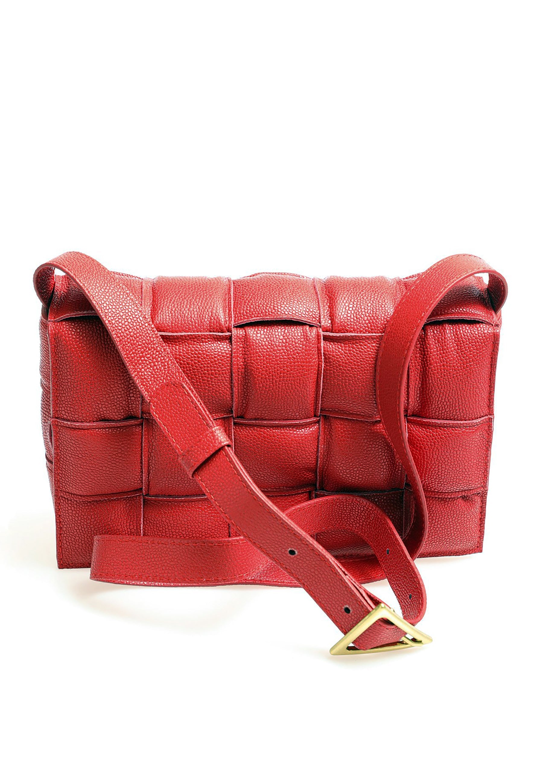 Hoxton Red Pebbled Leather Handbag
