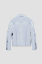 Hendrix: Celestial Blue Leather Jacket