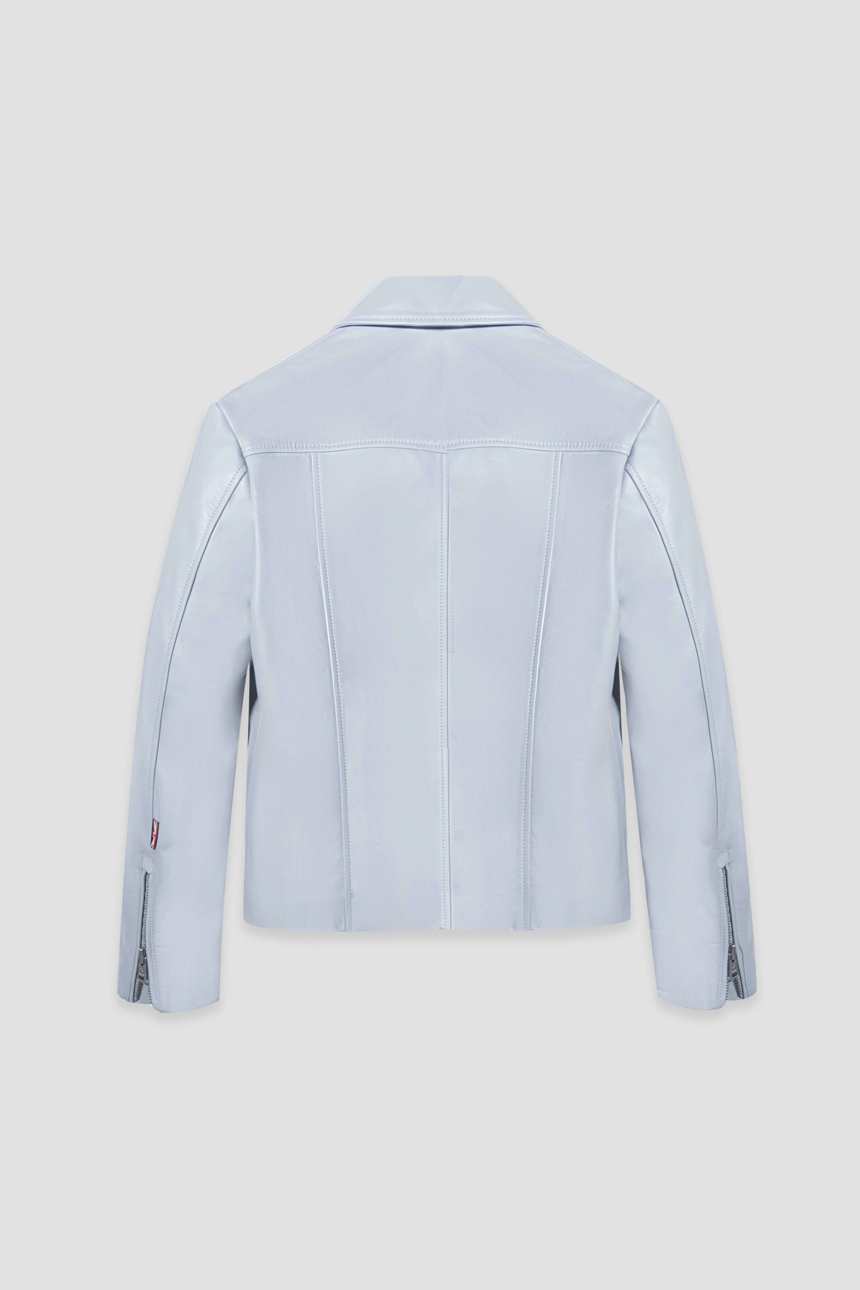 Hendrix: Celestial Blue Leather Jacket