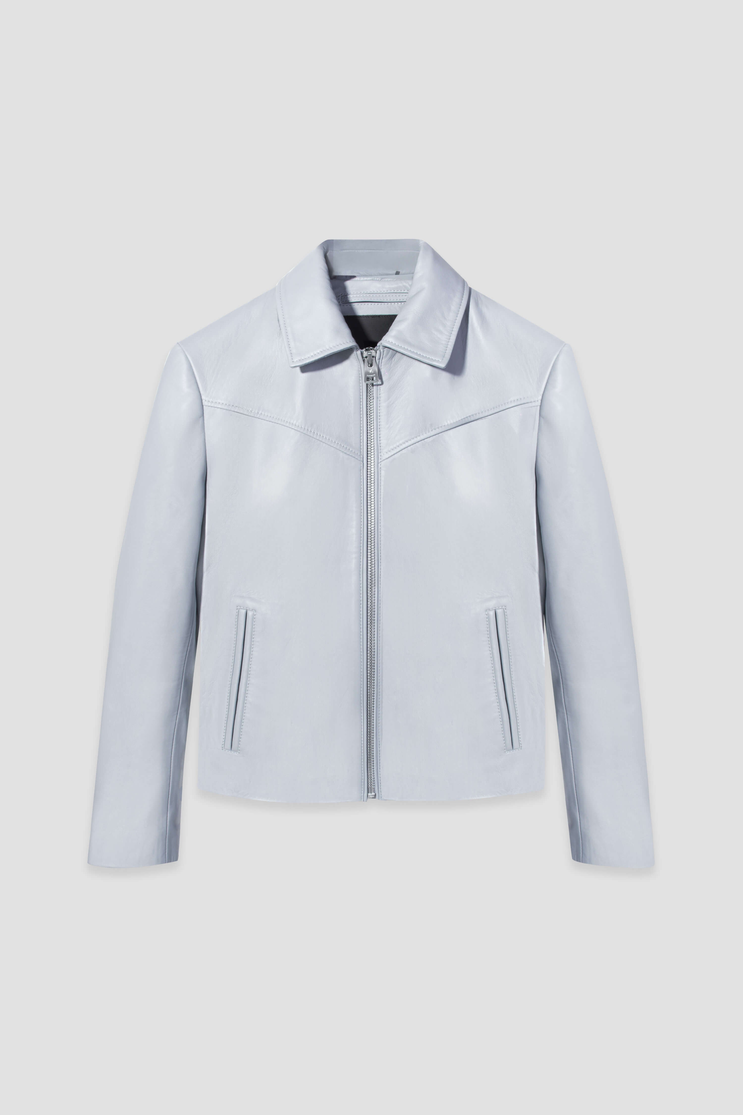 Hendrix: Celestial Blue Leather Jacket