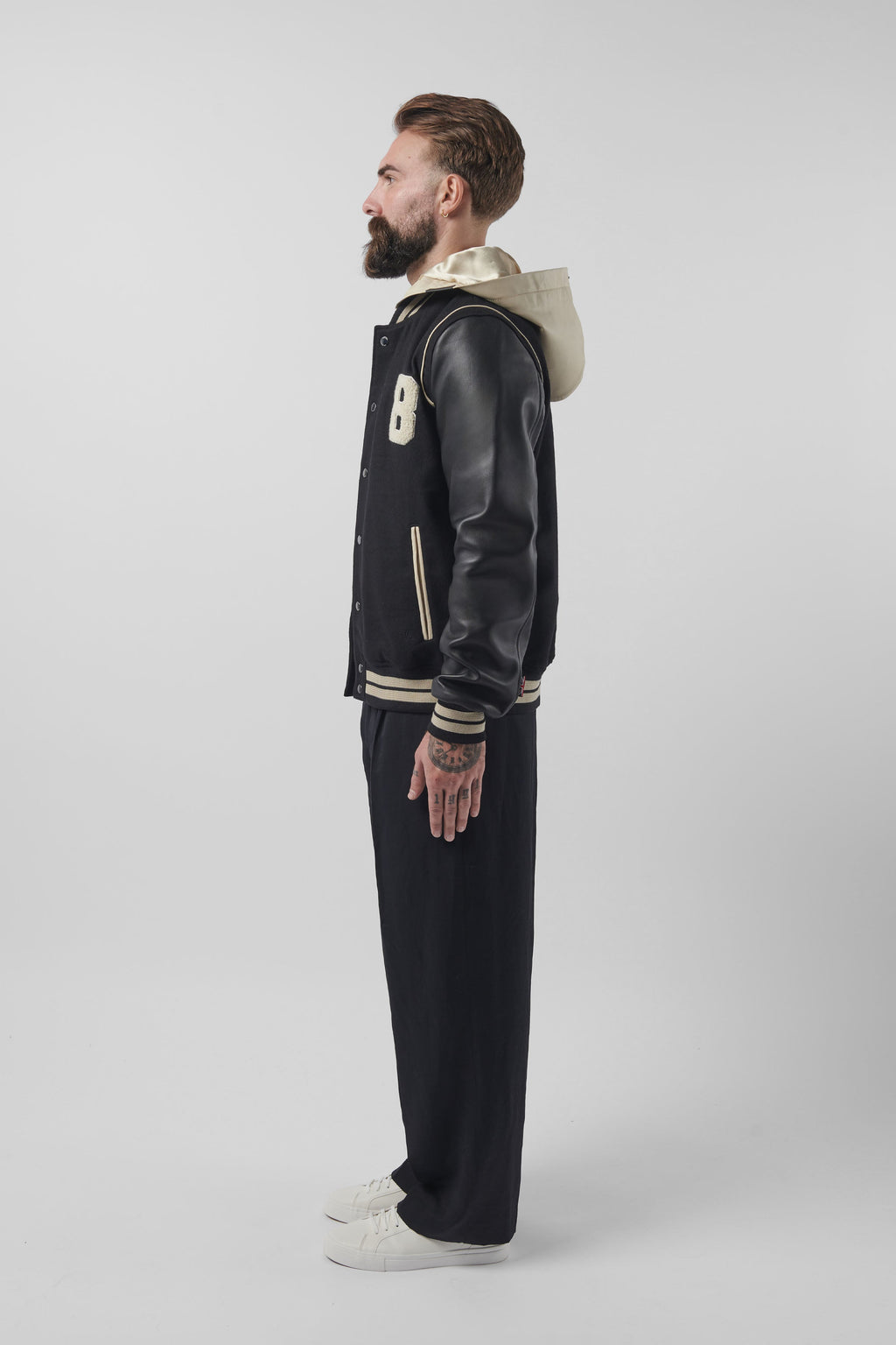 Hooded Varsity Jacket