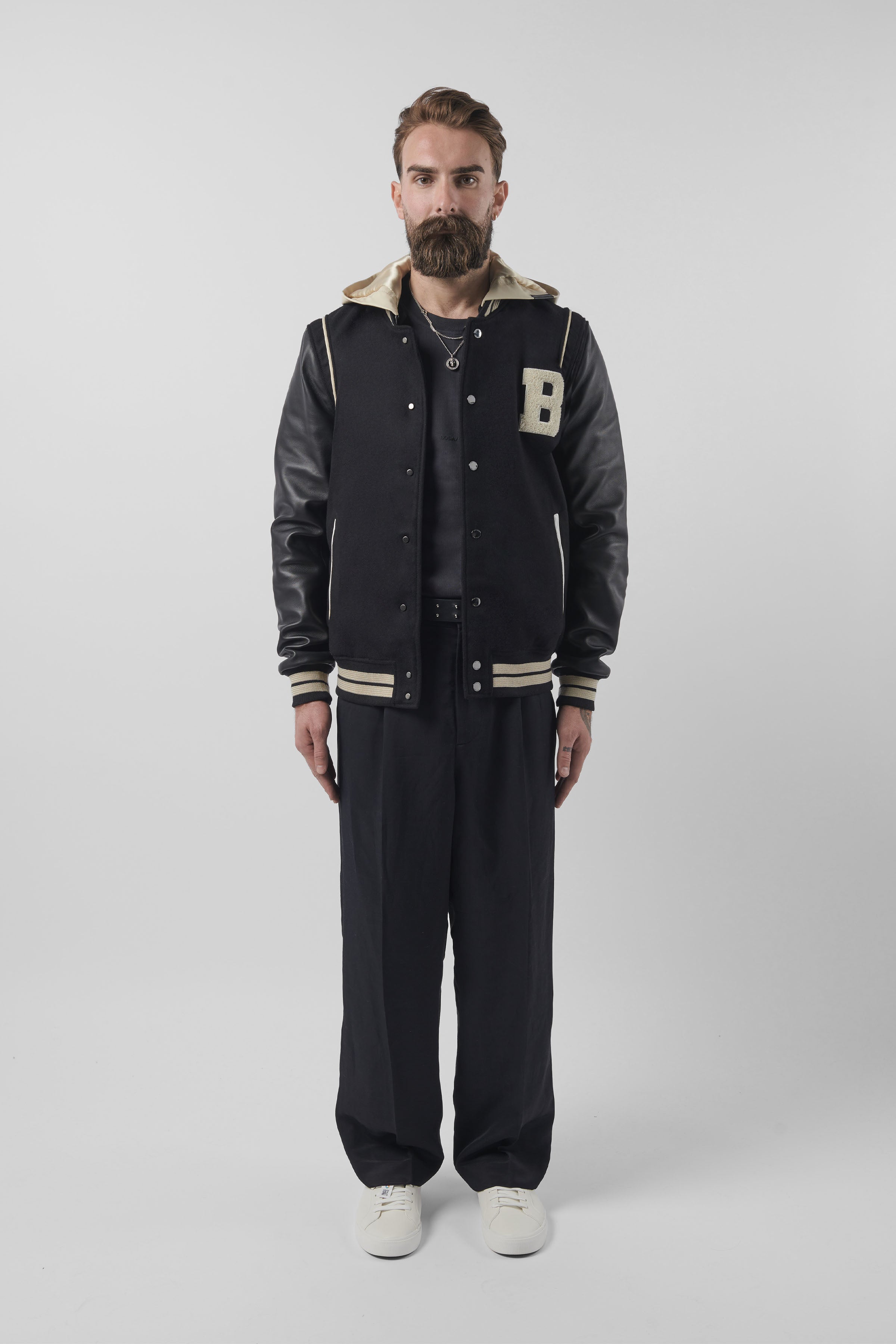 Hooded Varsity Jacket