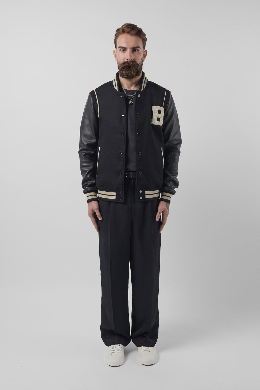 Hooded Varsity Jacket