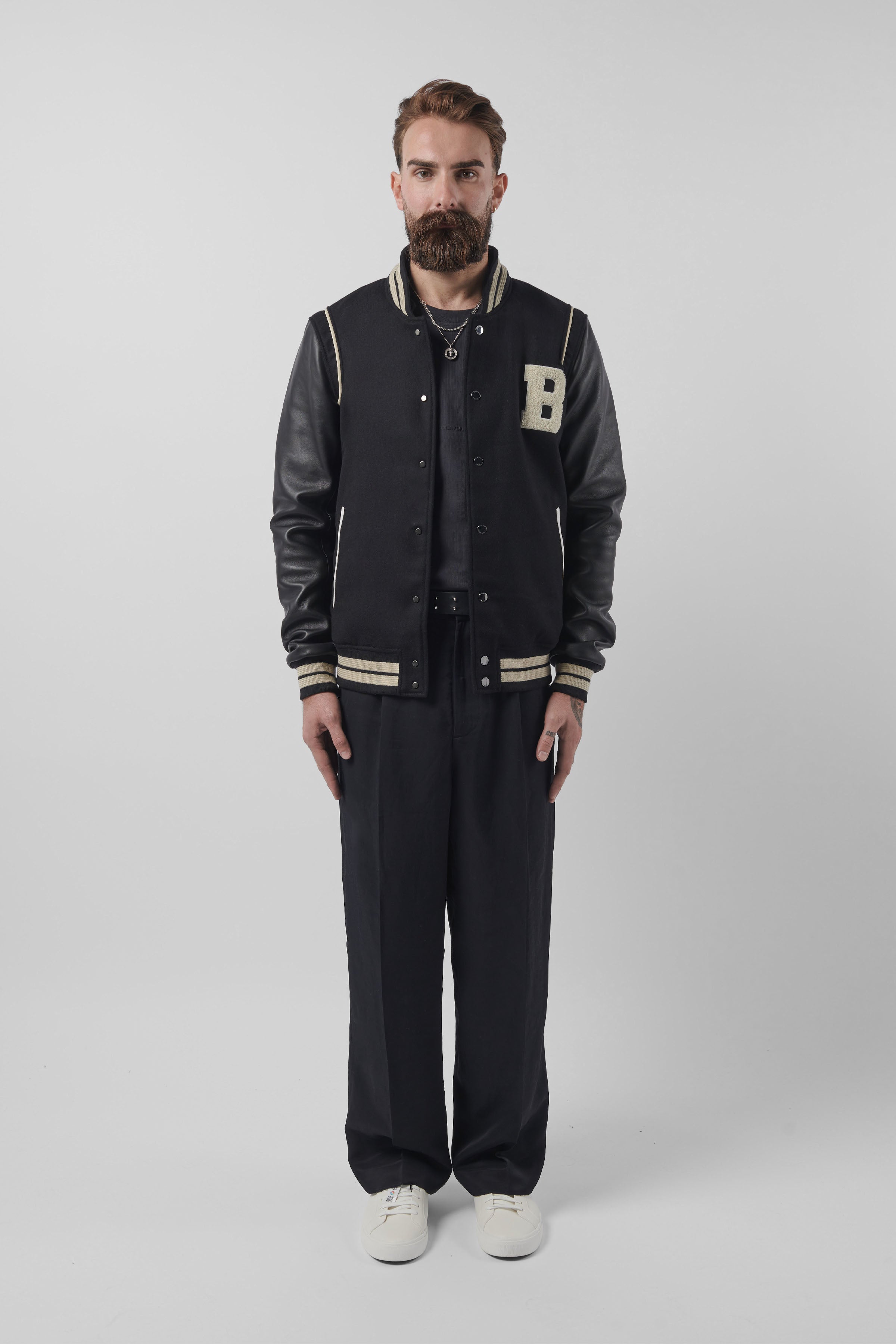 Hooded Varsity Jacket