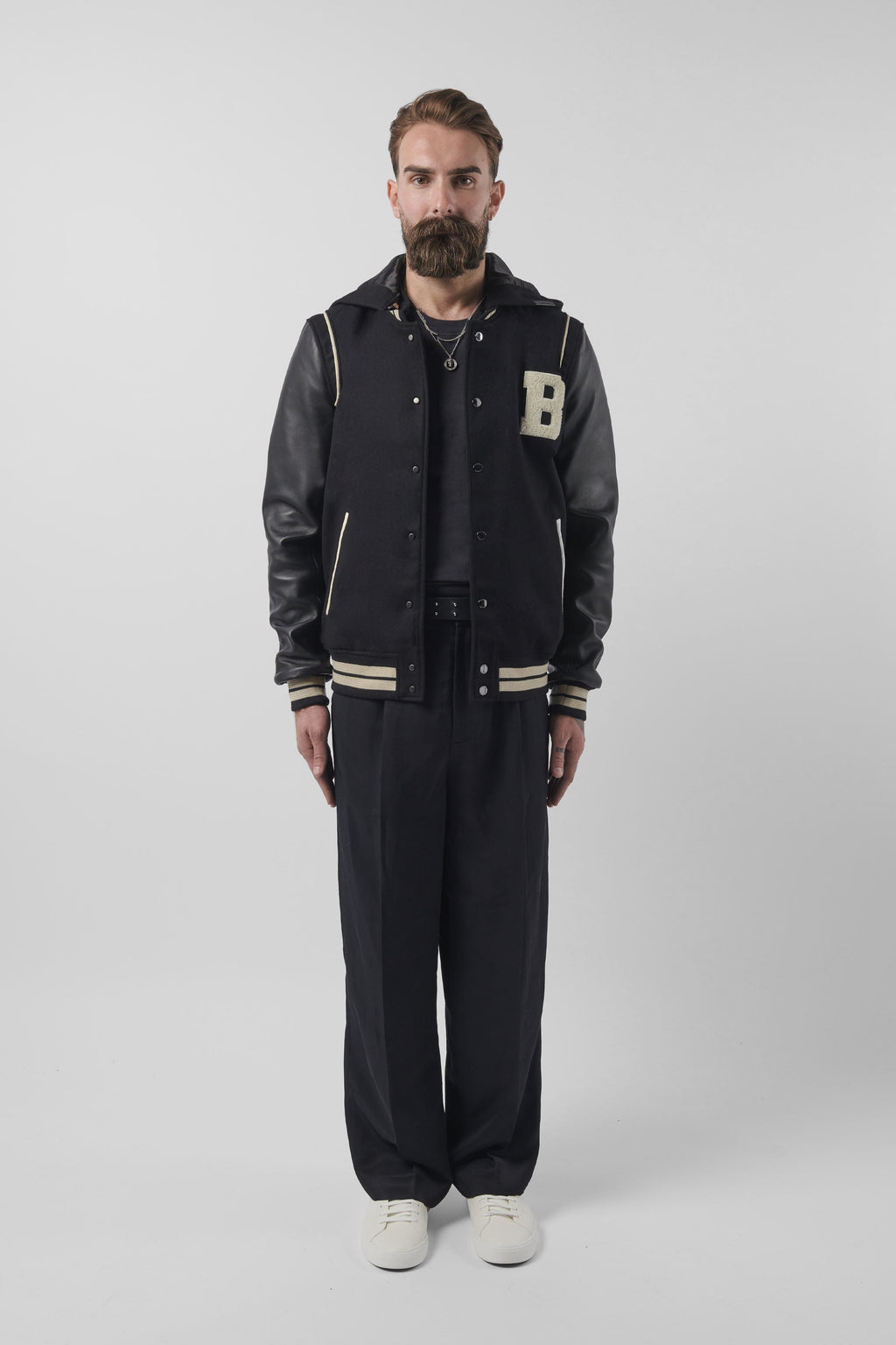 Hooded Varsity Jacket