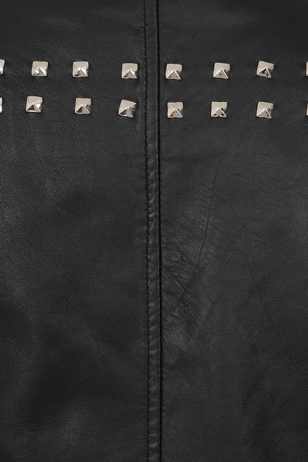 Women's Black Nappa Leather Rock Chic Biker Jacket - Tatiana 2