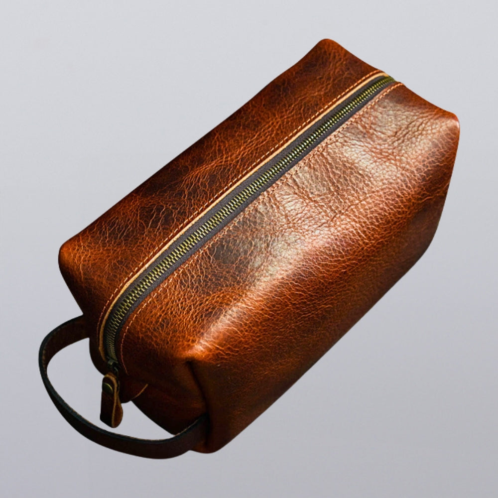 Bison Leather Dopp Bag